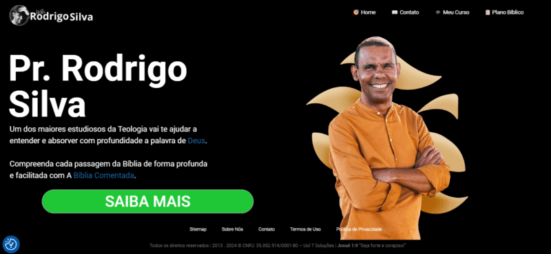 O curso Rodrigo Silva foi criado para pessoas comuns que estão procurando melhorar seus conhecimentos de teologia e das escrituras, saber tudo sobre Deus e a criação, e é adequado para alunos novatos e experientes.